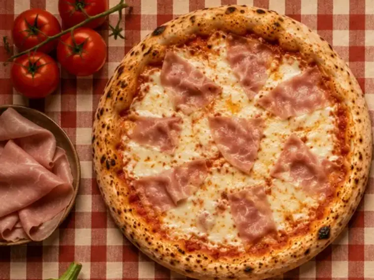 Pizza de jamón york