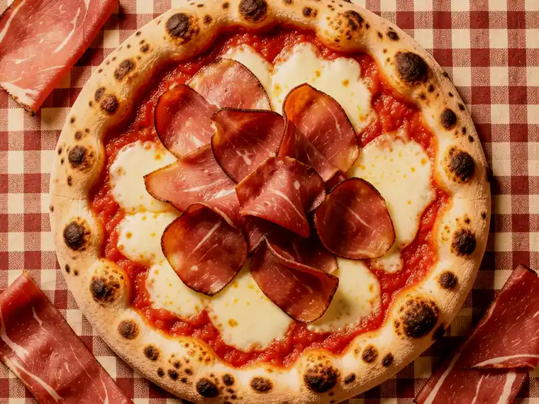 Pizza con jamÃ³n serrano